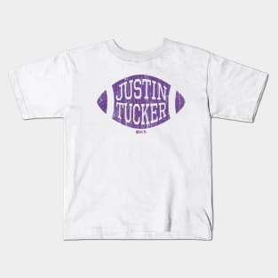 Justin Tucker Baltimore Football Kids T-Shirt